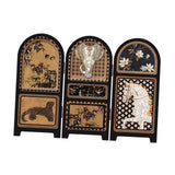 Maxbell Chinese Design Mini Screen Ornament 30x22cm for Shelf Dining Room