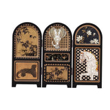 Maxbell Chinese Design Mini Screen Ornament 30x22cm for Shelf Dining Room