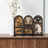 Maxbell Chinese Design Mini Screen Ornament 30x22cm for Shelf Dining Room