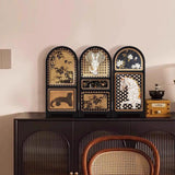 Maxbell Chinese Design Mini Screen Ornament 30x22cm for Shelf Dining Room