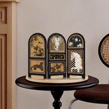 Maxbell Chinese Design Mini Screen Ornament 30x22cm for Shelf Dining Room