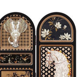 Maxbell Chinese Design Mini Screen Ornament 30x22cm for Shelf Dining Room