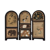 Maxbell Chinese Design Mini Screen Ornament 30x22cm for Shelf Dining Room