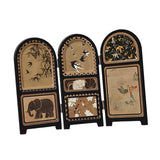 Maxbell Chinese Design Mini Screen Ornament 30x22cm for Shelf Dining Room