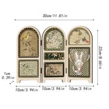Maxbell Chinese Design Mini Screen Ornament 30x22cm for Shelf Dining Room