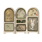 Maxbell Chinese Design Mini Screen Ornament 30x22cm for Shelf Dining Room