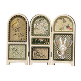 Maxbell Chinese Design Mini Screen Ornament 30x22cm for Shelf Dining Room