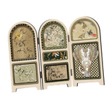 Maxbell Chinese Design Mini Screen Ornament 30x22cm for Shelf Dining Room