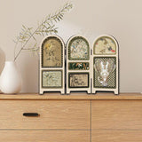 Maxbell Chinese Design Mini Screen Ornament 30x22cm for Shelf Dining Room