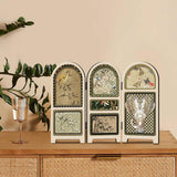 Maxbell Chinese Design Mini Screen Ornament 30x22cm for Shelf Dining Room