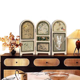 Maxbell Chinese Design Mini Screen Ornament 30x22cm for Shelf Dining Room