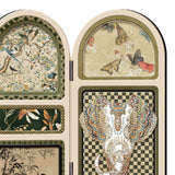 Maxbell Chinese Design Mini Screen Ornament 30x22cm for Shelf Dining Room