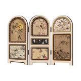 Maxbell Chinese Design Mini Screen Ornament 30x22cm for Shelf Dining Room