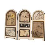 Maxbell Chinese Design Mini Screen Ornament 30x22cm for Shelf Dining Room