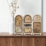 Maxbell Chinese Design Mini Screen Ornament 30x22cm for Shelf Dining Room