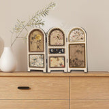 Maxbell Chinese Design Mini Screen Ornament 30x22cm for Shelf Dining Room