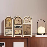Maxbell Chinese Design Mini Screen Ornament 30x22cm for Shelf Dining Room