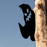 Maxbell Ghost Silhouette Wall Decoration Metal Wall Art Decor for Courtyard Indoor
