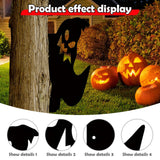 Maxbell Ghost Silhouette Wall Decoration Metal Wall Art Decor for Courtyard Indoor