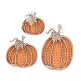 Maxbell 3Pcs Wooden Pumpkin Signs Outside Living Room Rustic Autumn Fall Decorations