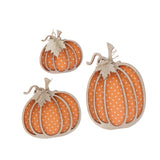 Maxbell 3Pcs Wooden Pumpkin Signs Outside Living Room Rustic Autumn Fall Decorations