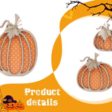 Maxbell 3Pcs Wooden Pumpkin Signs Outside Living Room Rustic Autumn Fall Decorations