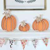 Maxbell 3Pcs Wooden Pumpkin Signs Outside Living Room Rustic Autumn Fall Decorations