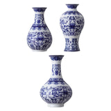 Maxbell Wall Hanging Vase Chinese Blue and White Porcelain for Indoor Office