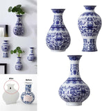 Maxbell Wall Hanging Vase Chinese Blue and White Porcelain for Indoor Office
