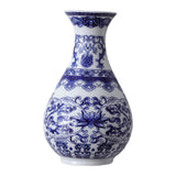 Maxbell Wall Hanging Vase Chinese Blue and White Porcelain for Indoor Office