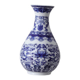 Maxbell Wall Hanging Vase Chinese Blue and White Porcelain for Indoor Office