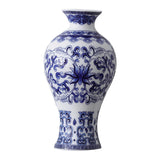 Maxbell Wall Hanging Vase Chinese Blue and White Porcelain for Indoor Office