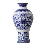 Maxbell Wall Hanging Vase Chinese Blue and White Porcelain for Indoor Office