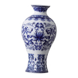 Maxbell Wall Hanging Vase Chinese Blue and White Porcelain for Indoor Office