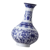 Maxbell Wall Hanging Vase Chinese Blue and White Porcelain for Indoor Office