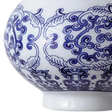Maxbell Wall Hanging Vase Chinese Blue and White Porcelain for Indoor Office