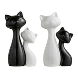 Maxbell Couple Cat Figurines Modern Cute Animal Sculpture