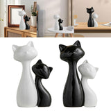 Maxbell Couple Cat Figurines Modern Cute Animal Sculpture