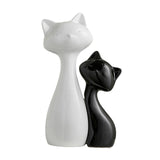 Maxbell Couple Cat Figurines Modern Cute Animal Sculpture