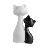 Maxbell Couple Cat Figurines Modern Cute Animal Sculpture