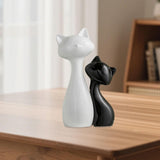 Maxbell Couple Cat Figurines Modern Cute Animal Sculpture