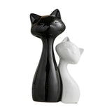 Maxbell Couple Cat Figurines Modern Cute Animal Sculpture