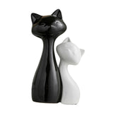 Maxbell Couple Cat Figurines Modern Cute Animal Sculpture