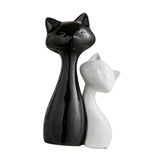 Maxbell Couple Cat Figurines Modern Cute Animal Sculpture