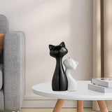 Maxbell Couple Cat Figurines Modern Cute Animal Sculpture