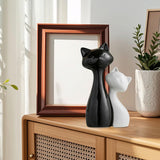 Maxbell Couple Cat Figurines Modern Cute Animal Sculpture