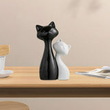 Maxbell Couple Cat Figurines Modern Cute Animal Sculpture