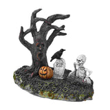 Maxbell Skeleton Figurine Landscape Creepy Display for Party Bookshelf Oofflce Shelf