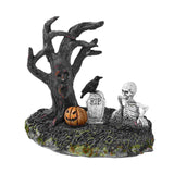 Maxbell Skeleton Figurine Landscape Creepy Display for Party Bookshelf Oofflce Shelf