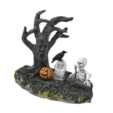 Maxbell Skeleton Figurine Landscape Creepy Display for Party Bookshelf Oofflce Shelf